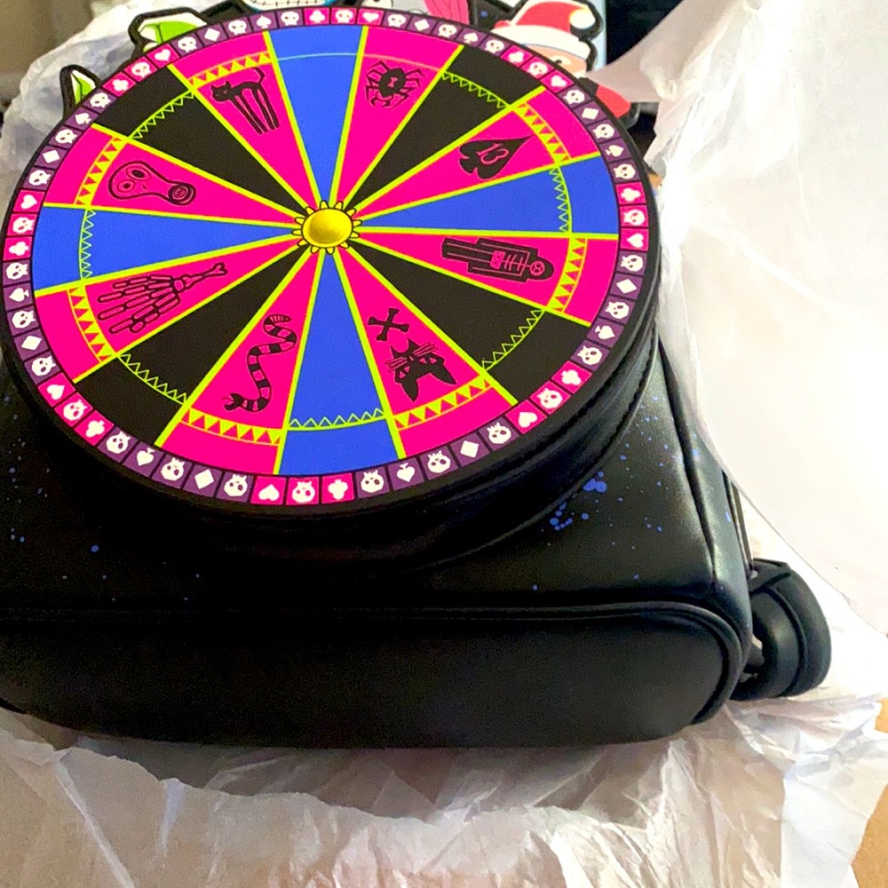 Loungefly Oogie Boogie(Moving roulette) Mini backpack! BNIB !π€ππππππ²π - Picture 3 of 15